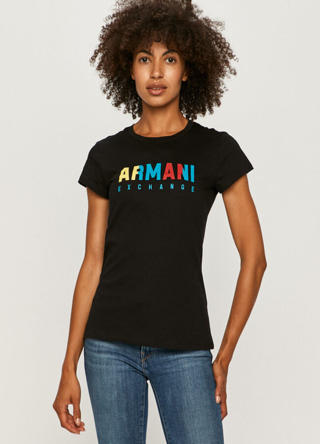 Armani Exchange - T-shirt czarny 6HYTAF.YJW3Z