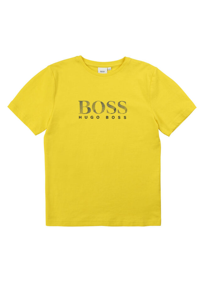 Boss - T-shirt dziecięcy 164-176 cm żółty J25E63.164.176