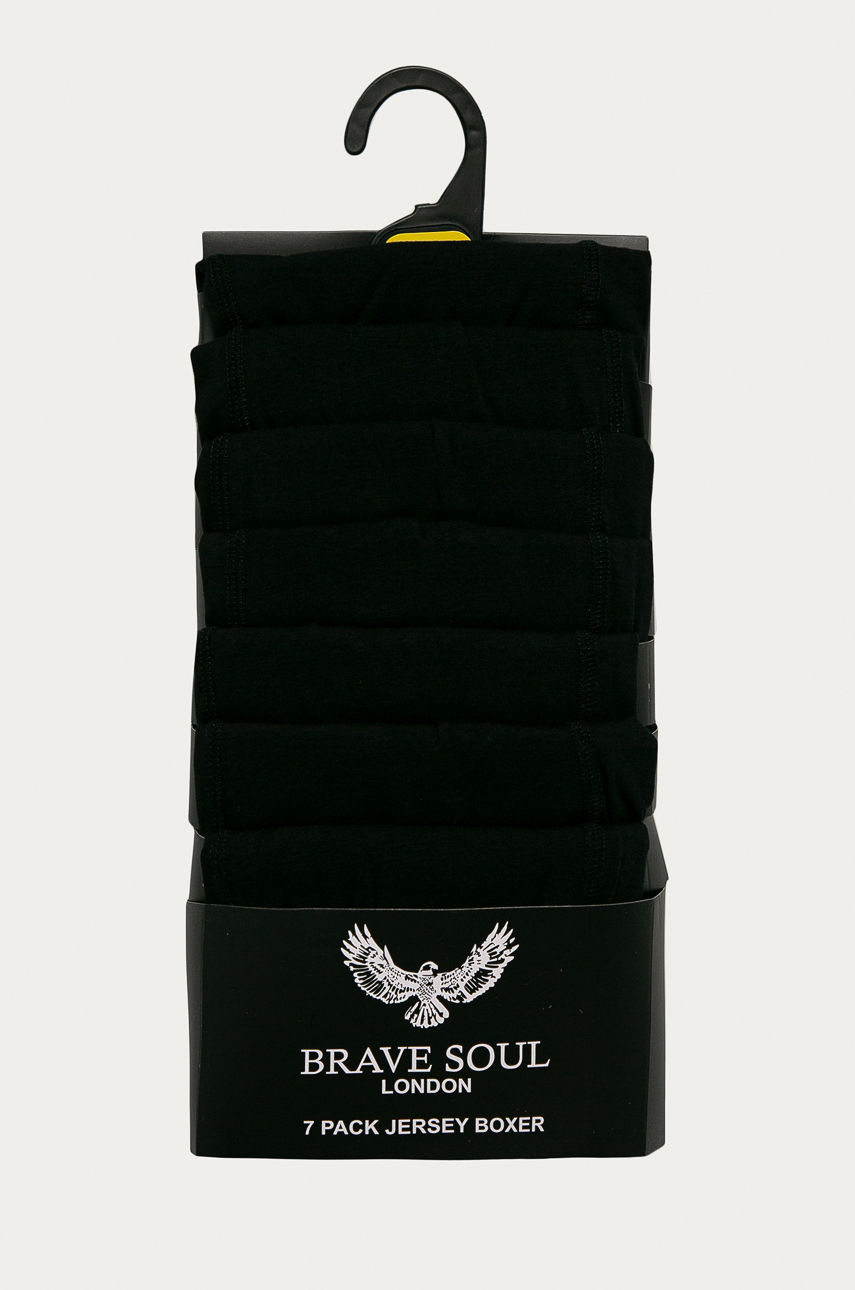 Brave Soul - Bokserki (7-pack) czarny MBX.18SEVENJET