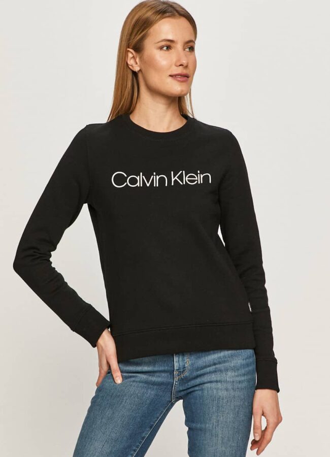 Calvin Klein - Bluza bawełniana czarny K20K202157