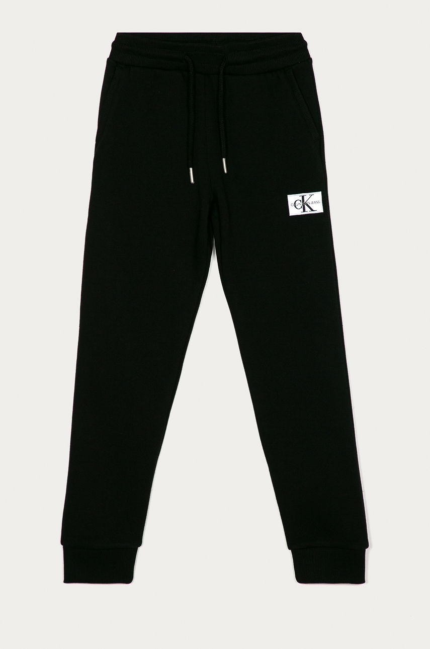 Calvin Klein Jeans - Spodnie dziecięce 128-176 cm czarny IB0IB00519
