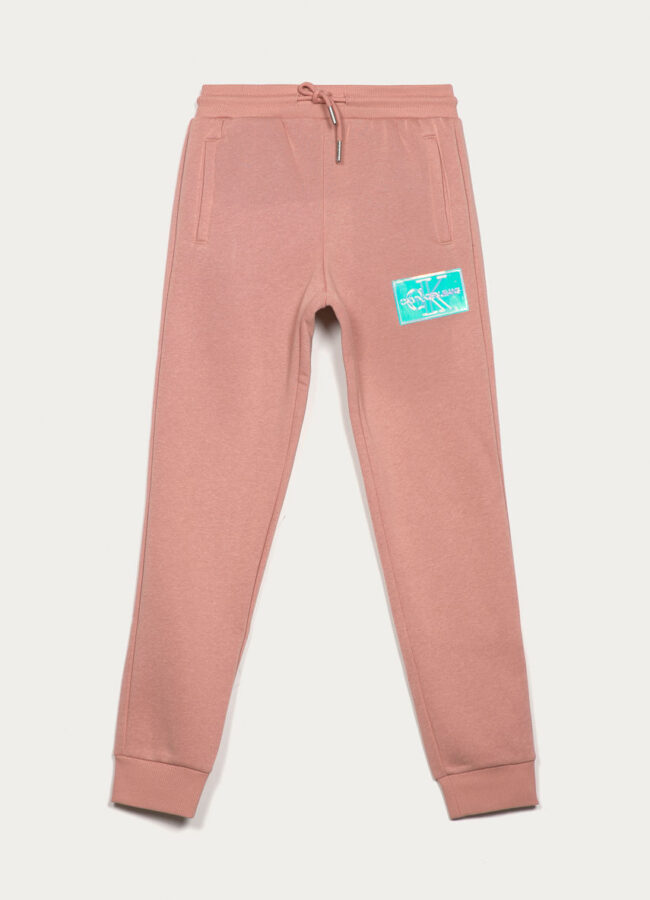 Calvin Klein Jeans - Spodnie dziecięce 140-164 cm różowy IG0IG00839