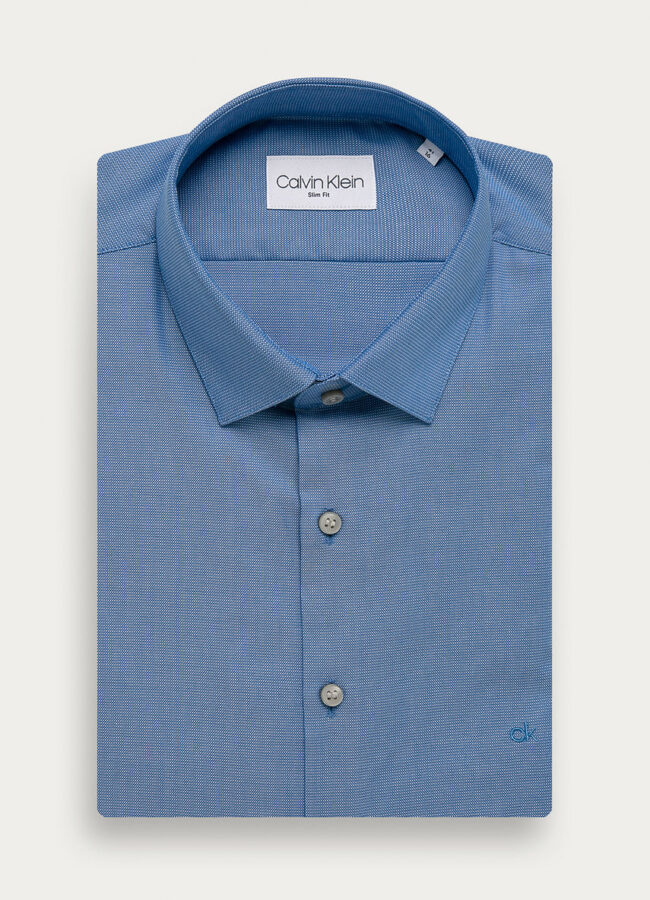 Calvin Klein - Koszula bawełniana blady niebieski K10K106237
