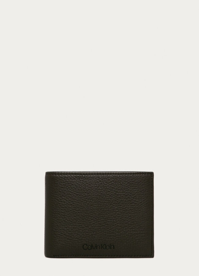 Calvin Klein - Portfel skórzany brązowy K50K505703