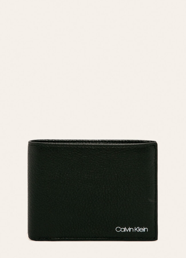 Calvin Klein - Portfel skórzany czarny K50K505709