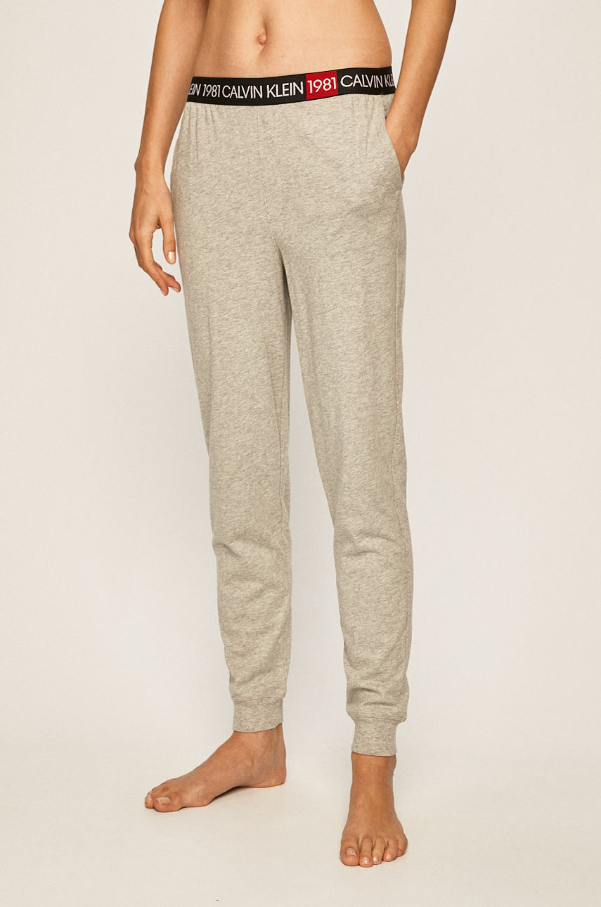 Calvin Klein Underwear - Legginsy piżamowe jasny szary 000QS6311E