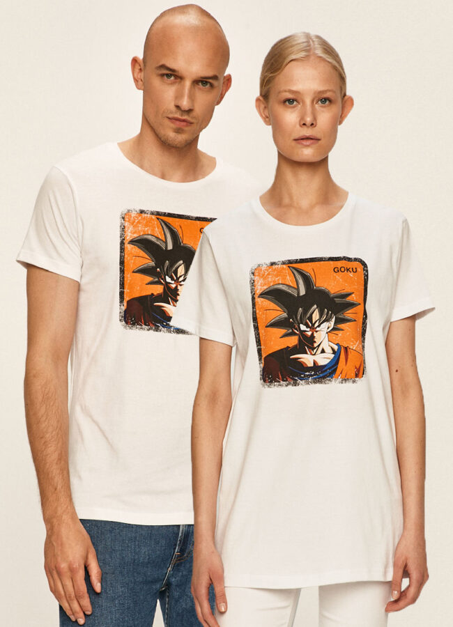 Capslab - T-shirt x Dragon Ball Z biały FG/DBZ2/1/TSC/GOK3