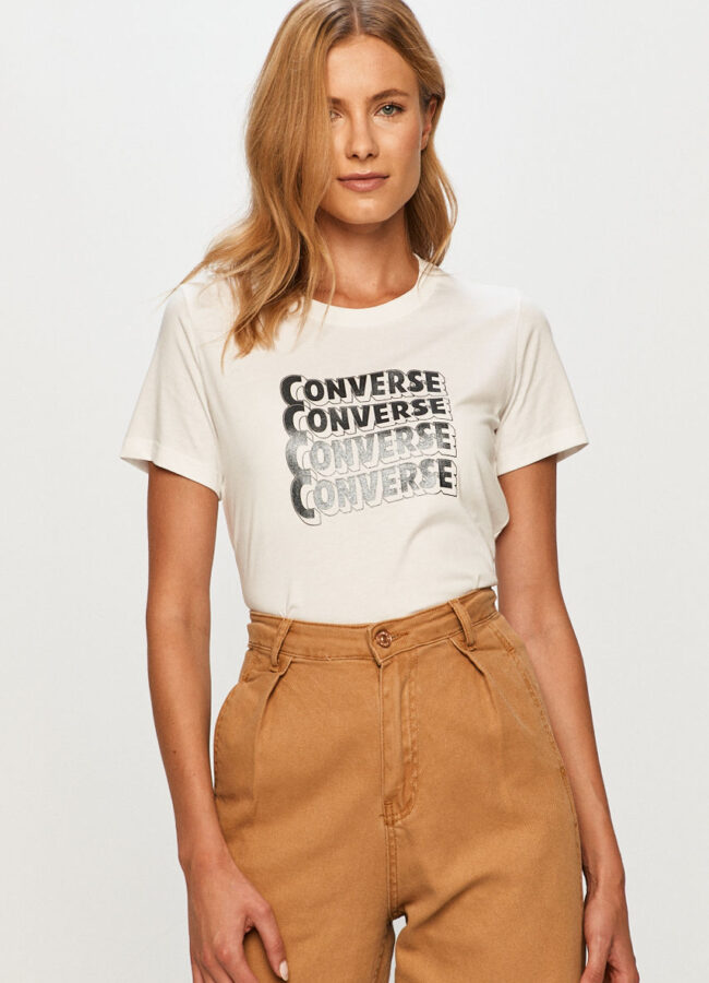 Converse - T-shirt biały 10020553.A03