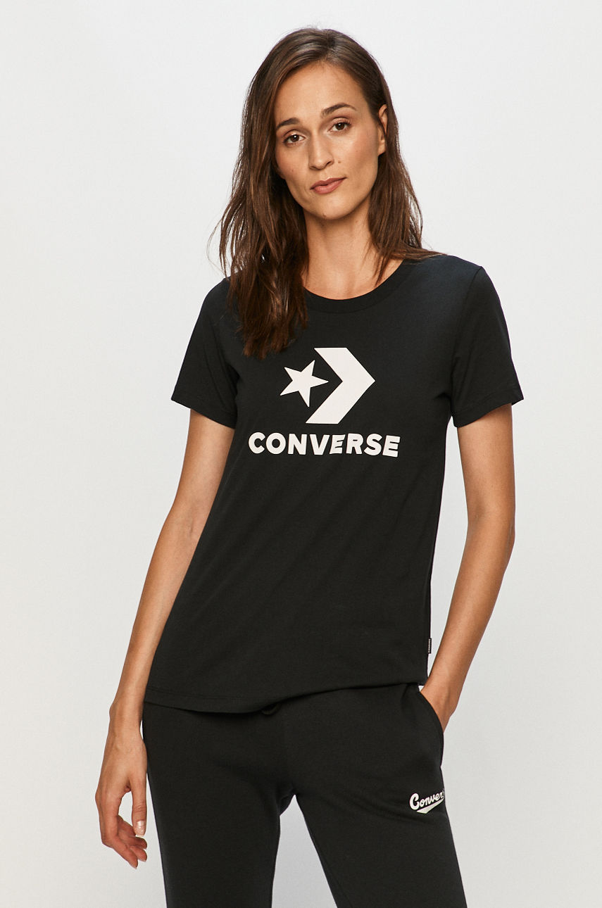 Converse - T-shirt czarny 10018569.A02