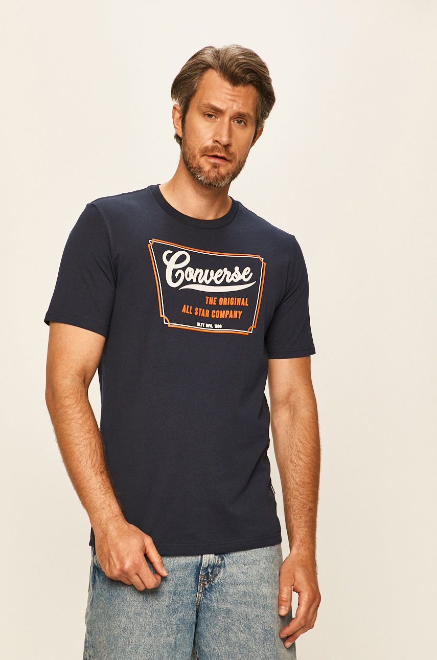 Converse - T-shirt granatowy 10018853.A03