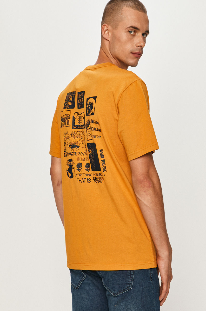 Converse - T-shirt mandarynkowy 10019934.A03