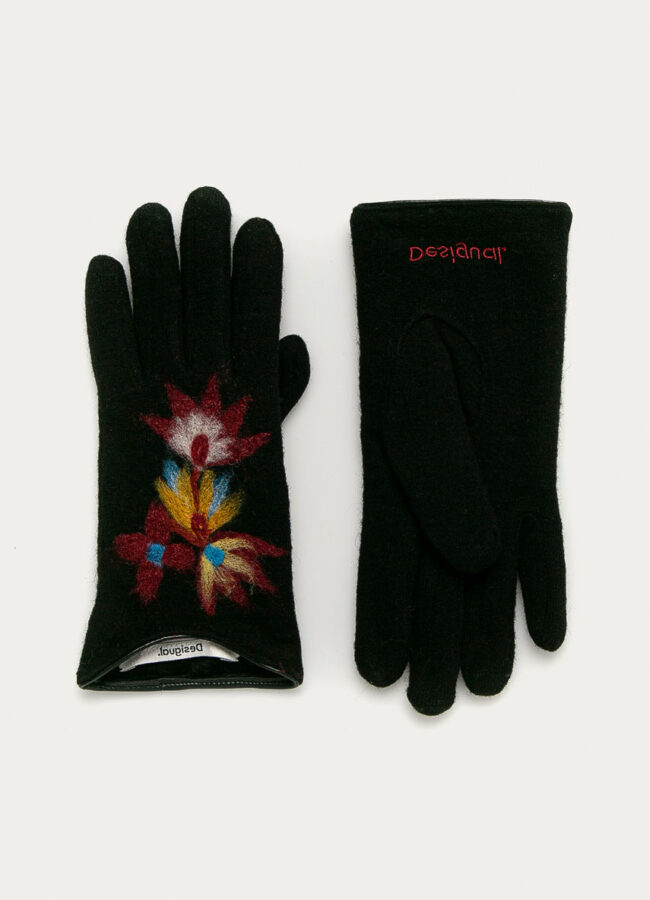 Desigual - Rękawiczki czarny 20WAAK04