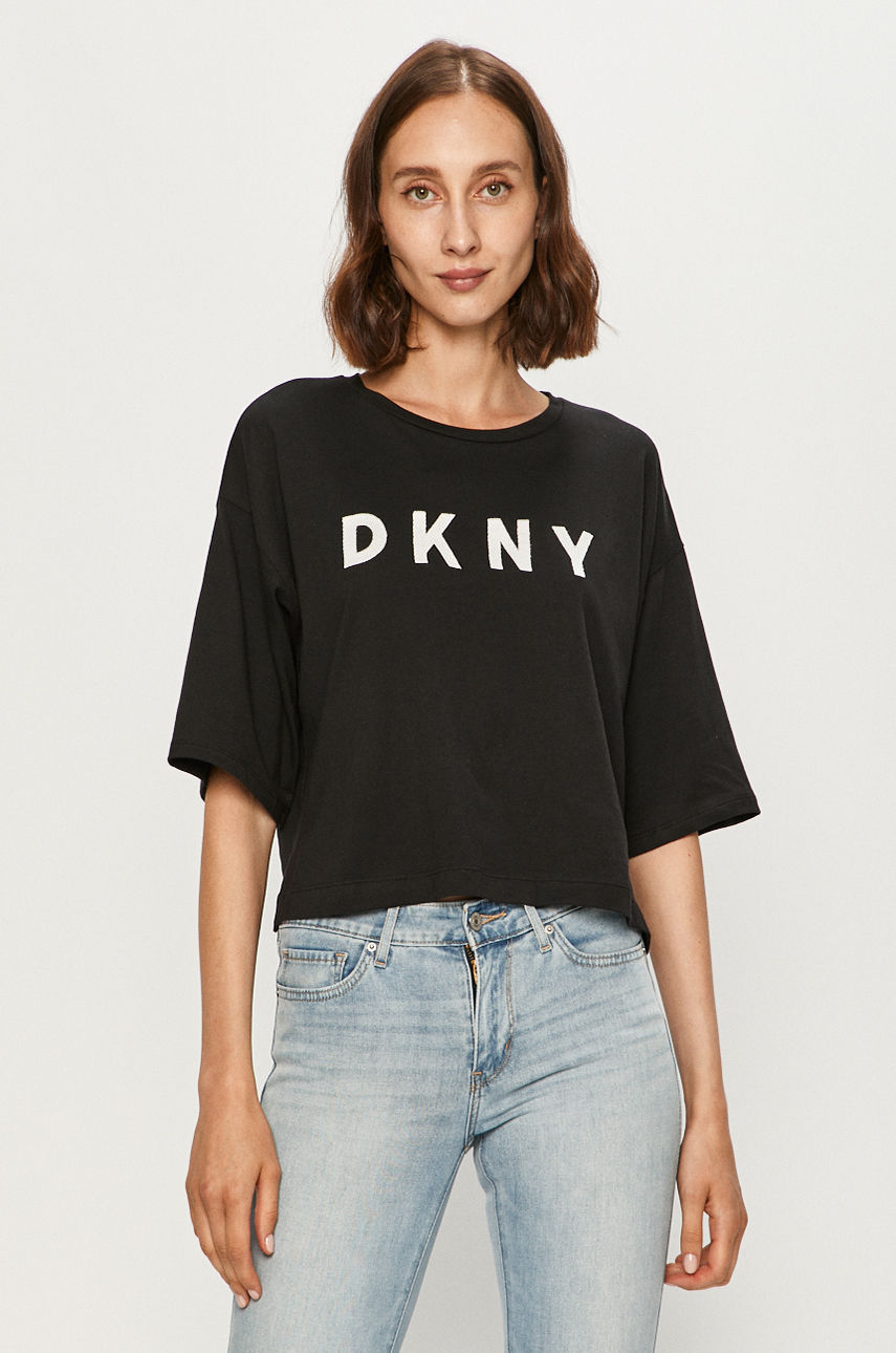 Dkny - T-shirt czarny P0BA1E35