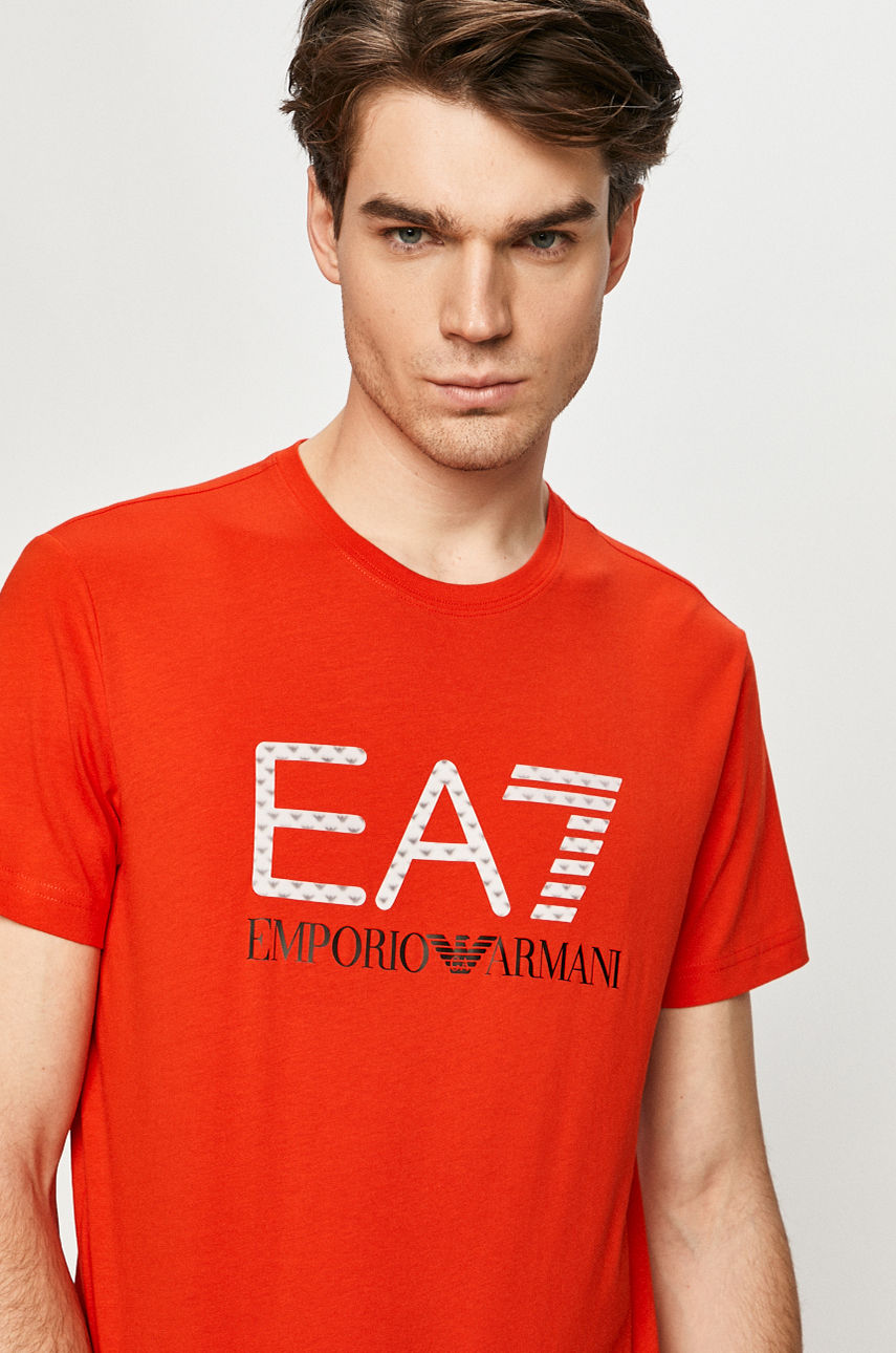 EA7 Emporio Armani - T-shirt czerwony 3KPT12.PJ7CZ