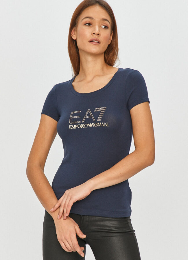 EA7 Emporio Armani - T-shirt granatowy 3KTT26.TJ12Z