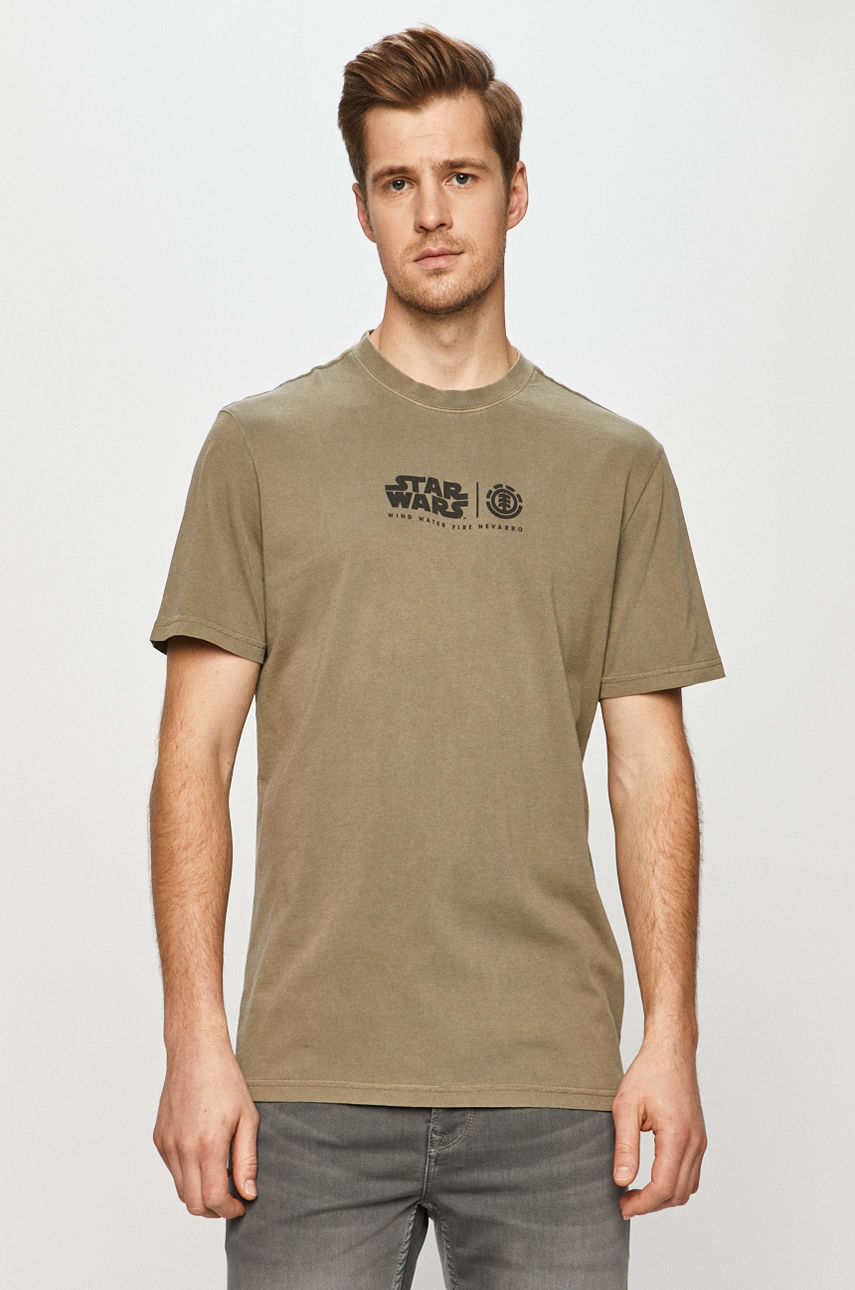Element - T-shirt x Star Wars brudny zielony U1SSN4.4703