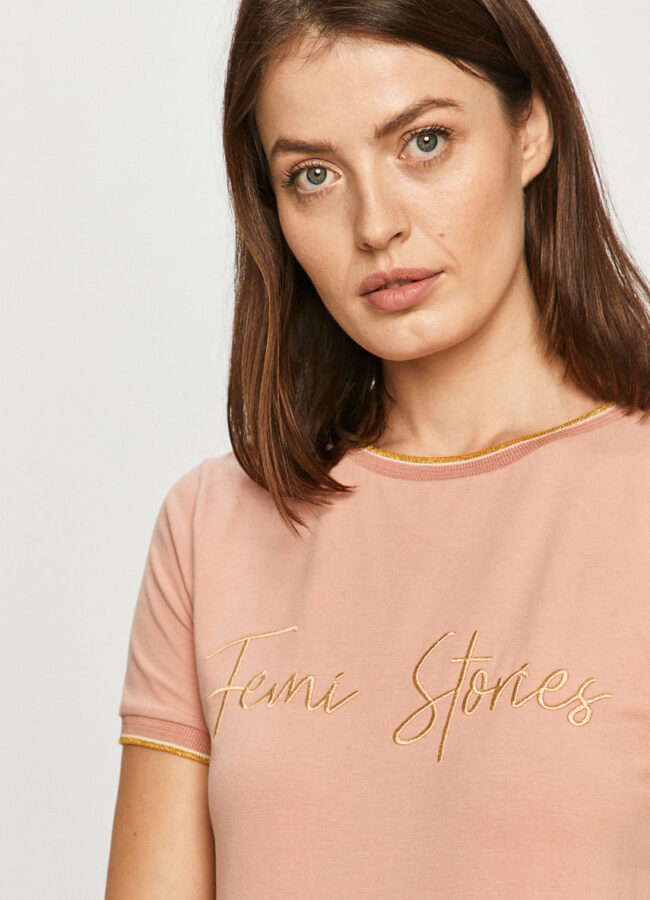 Femi Stories - T-shirt różowy COSMA.PNK