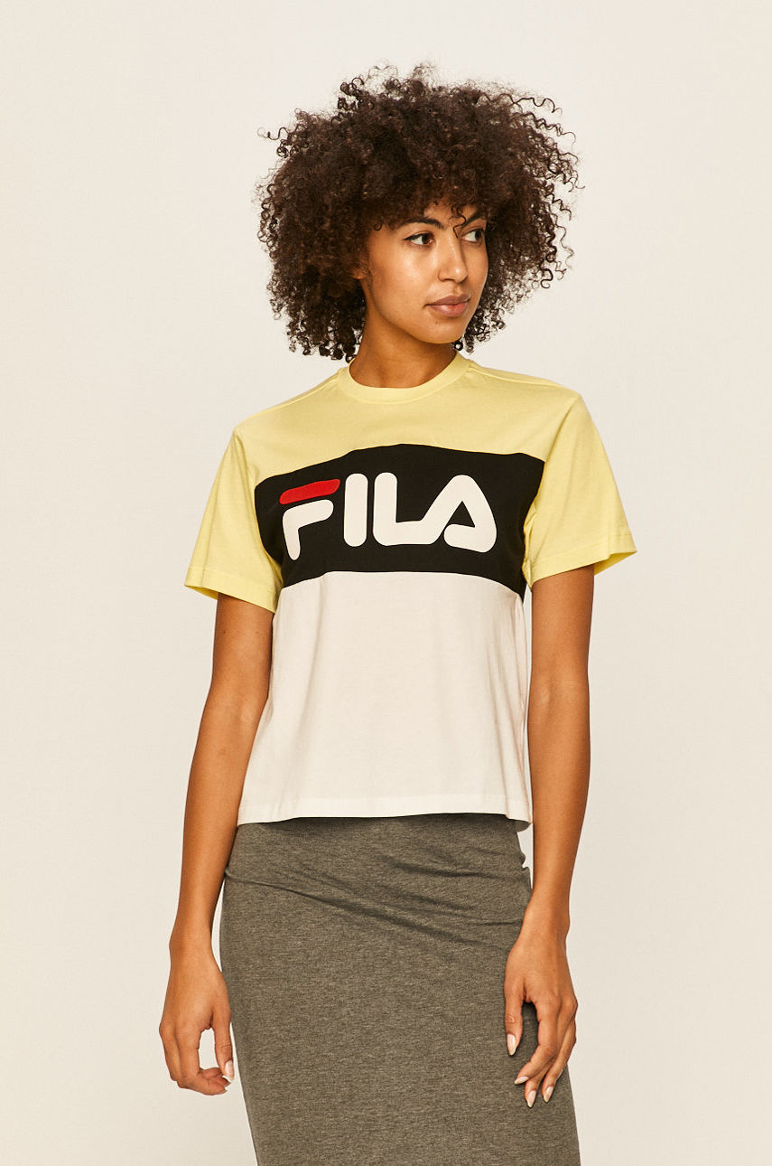 Fila - T-shirt żółty 682125