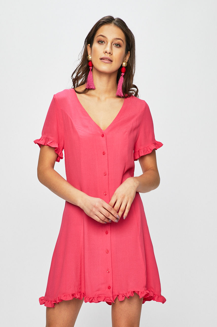 Glamorous - Sukienka ostry różowy CK5316