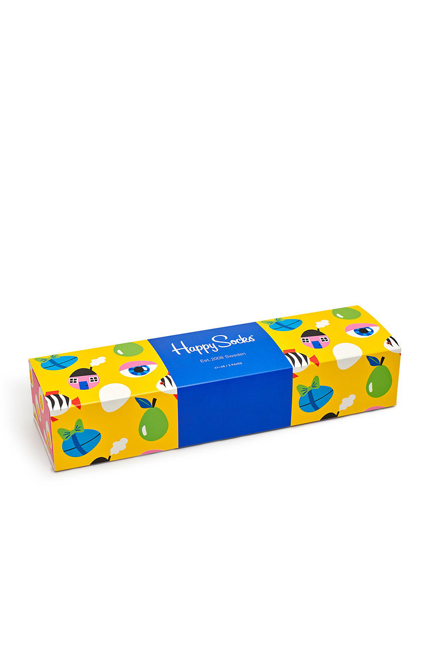 Happy Socks - Skarpetki Easter (3-pack) żółty XEAST08.2200