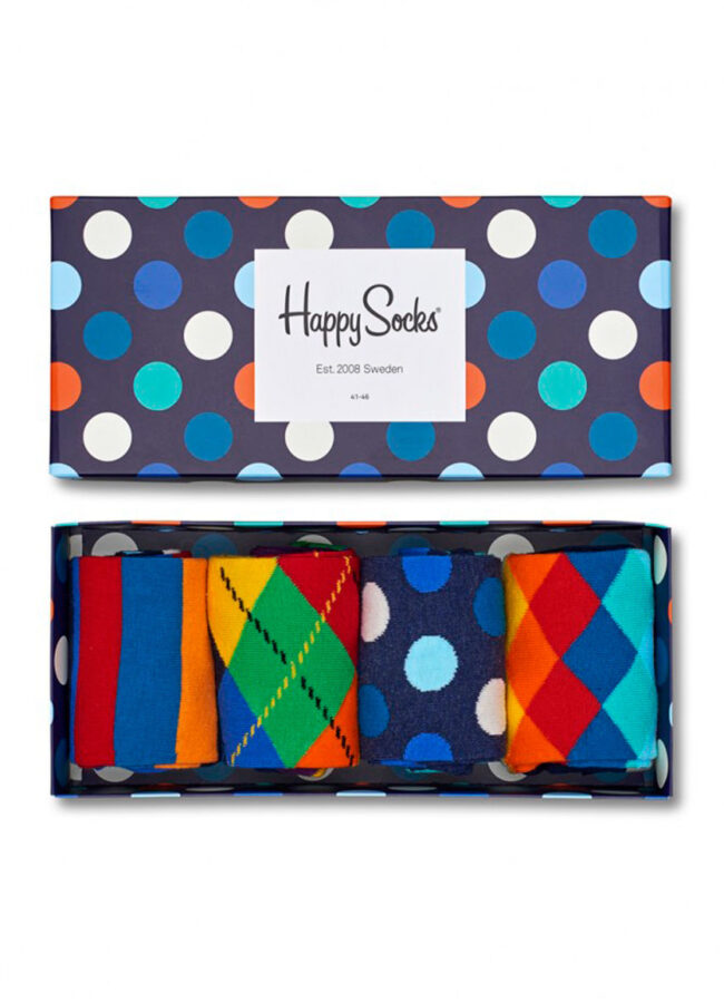 Happy Socks - Skarpety Gift Box (4-pack) multikolor XMIX09.6000