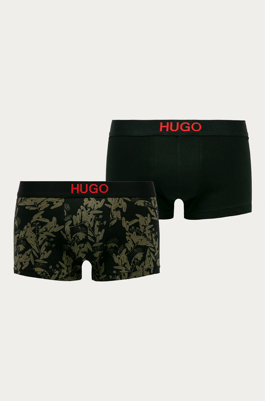 Hugo - Bokserki (2-pack) ciemny zielony 50443479
