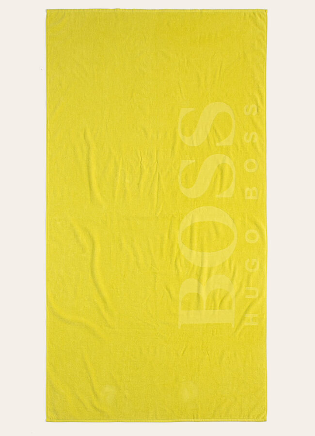 Hugo Boss - Ręcznik żółto - zielony V367835