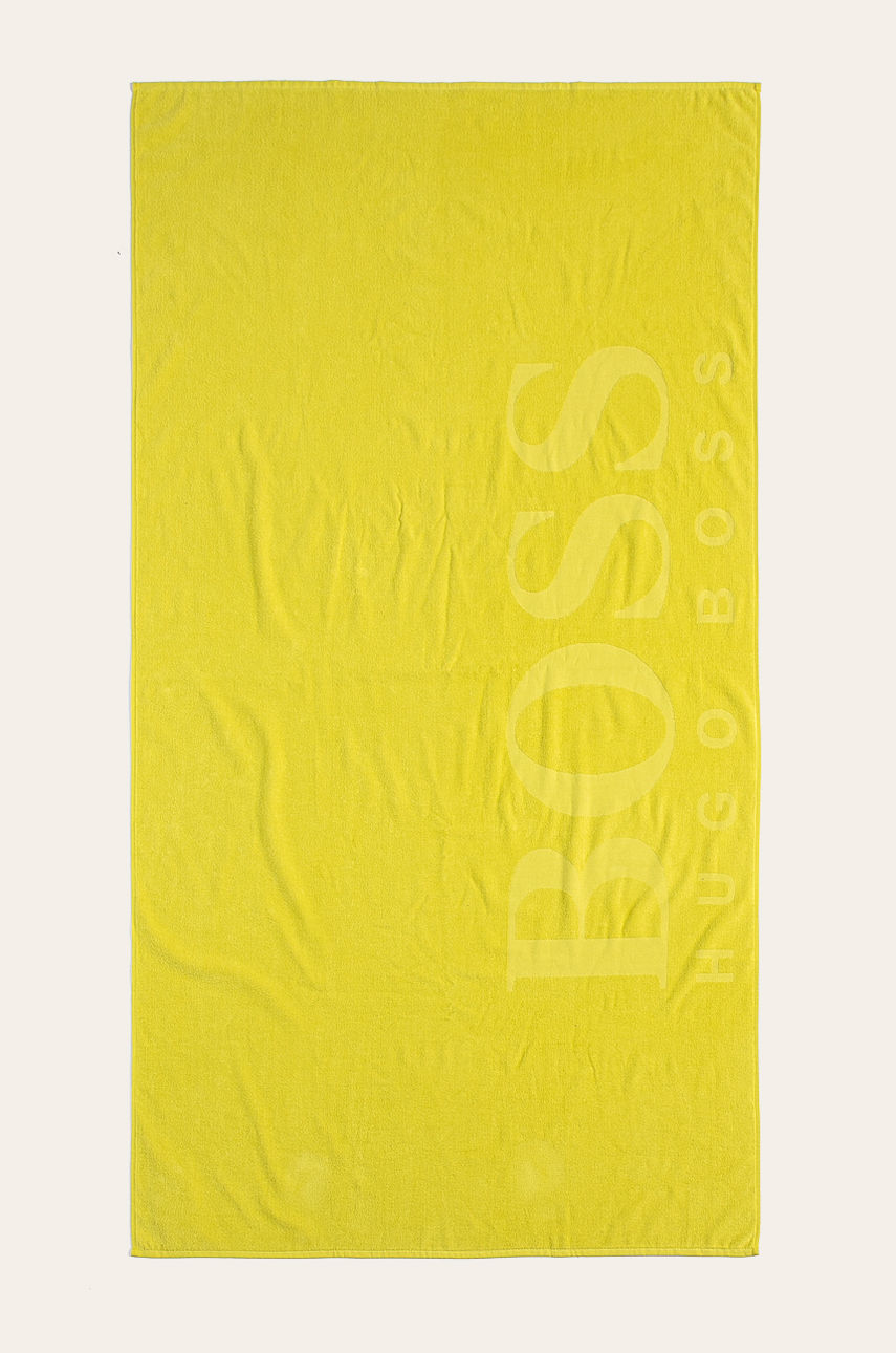 Hugo Boss - Ręcznik żółto - zielony V367835