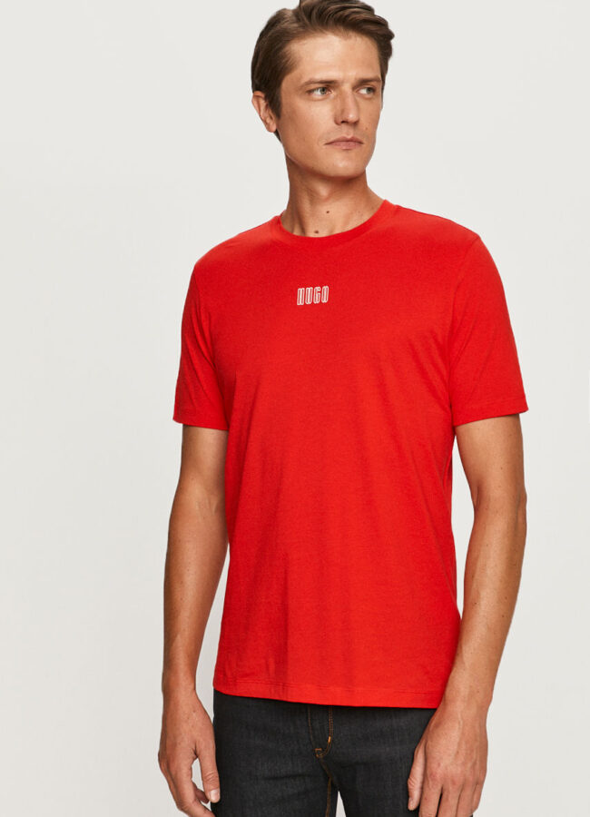 Hugo - T-shirt czerwony 50434268
