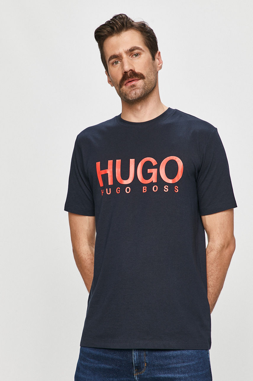 Hugo - T-shirt granatowy 50435543