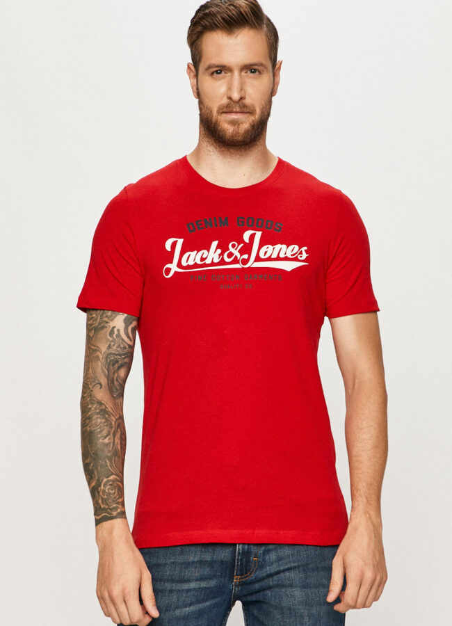 Jack & Jones - T-shirt czerwony 12172368