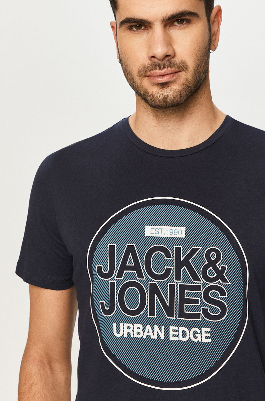 Jack & Jones - T-shirt granatowy 12188601