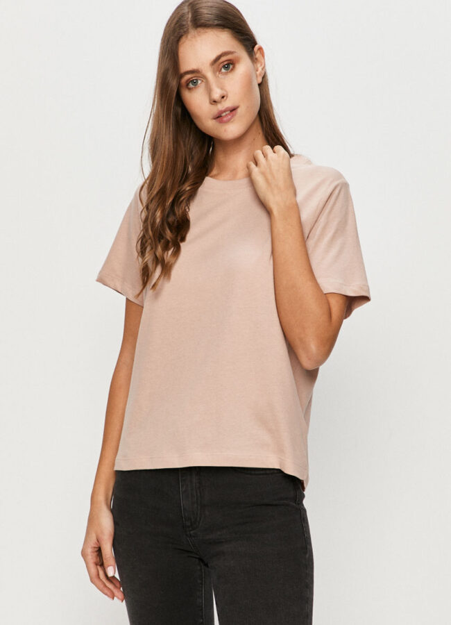Jacqueline de Yong - T-shirt fiołkowo różowy 15212693