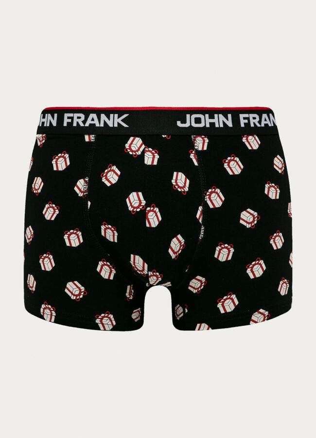John Frank - Bokserki czarny JFBD04.CH.GIFT
