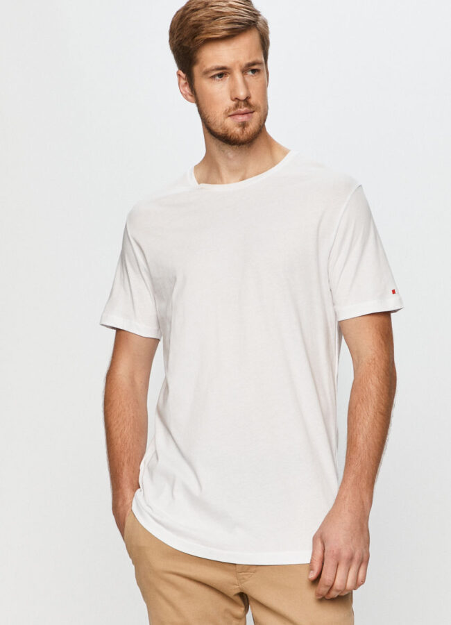 John Frank - T-shirt biały JFTBA01.000