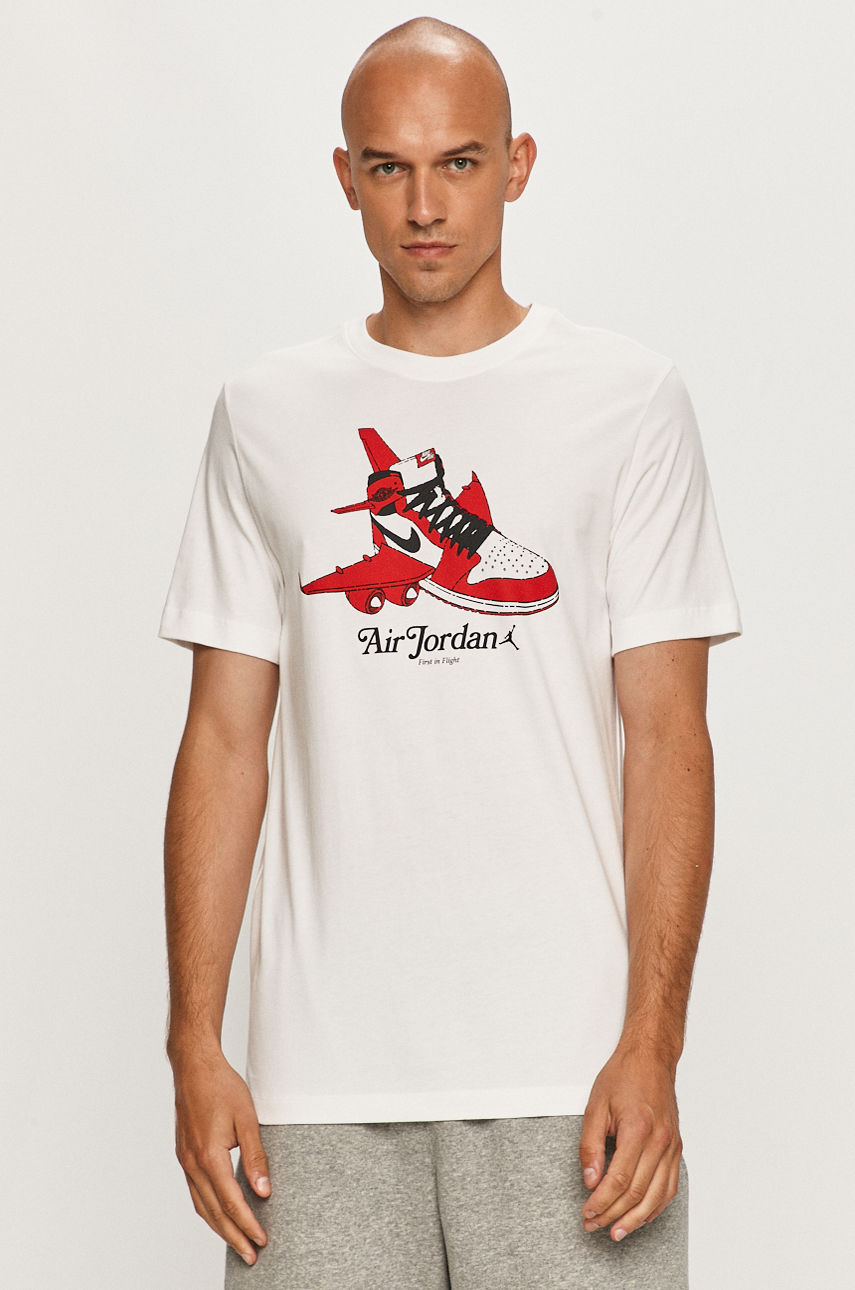 Jordan - T-shirt biały CN3596