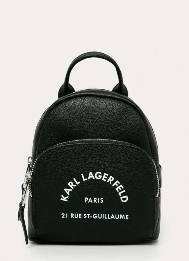 Karl Lagerfeld - Plecak skórzany czarny 205W3083