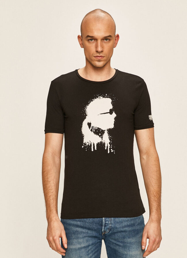 Karl Lagerfeld - T-shirt czarny KL18TS01