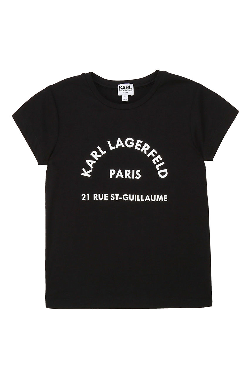Karl Lagerfeld - T-shirt dziecięcy czarny Z15259.92.152