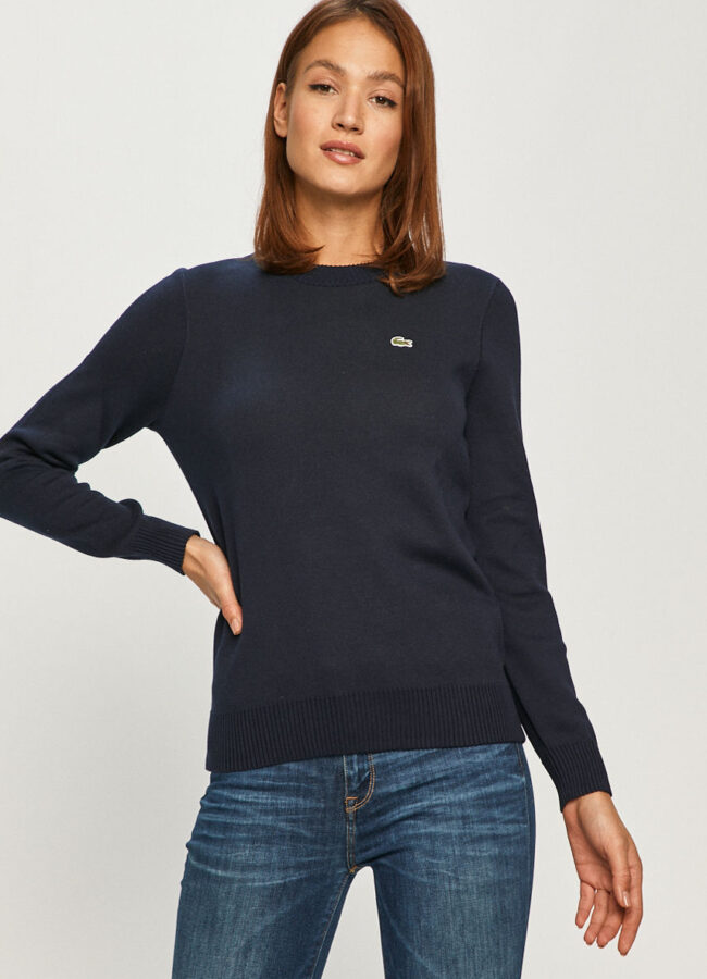 Lacoste - Sweter granatowy AF2391