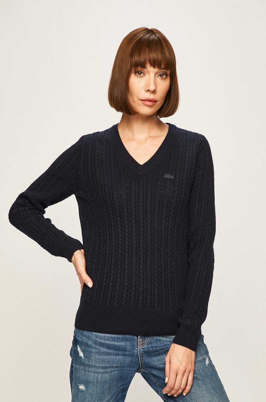 Lacoste - Sweter granatowy AF8738