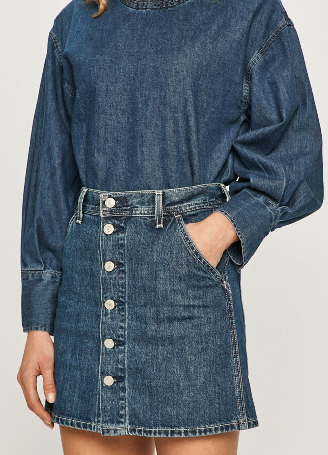 Levi's - Spódnica jeansowa niebieski 27851.0000