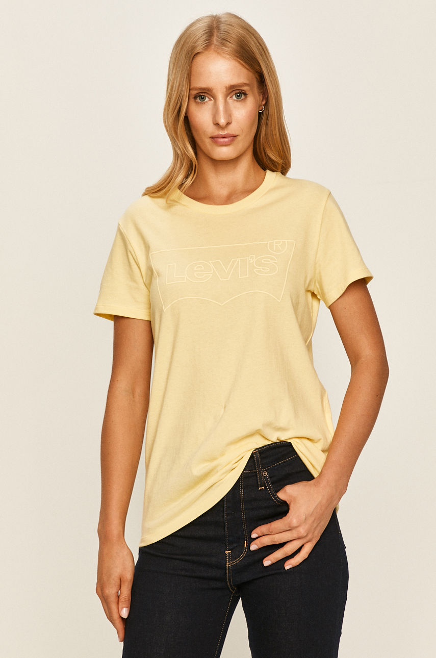 Levi's - T-shirt jasny żółty 17369.1182