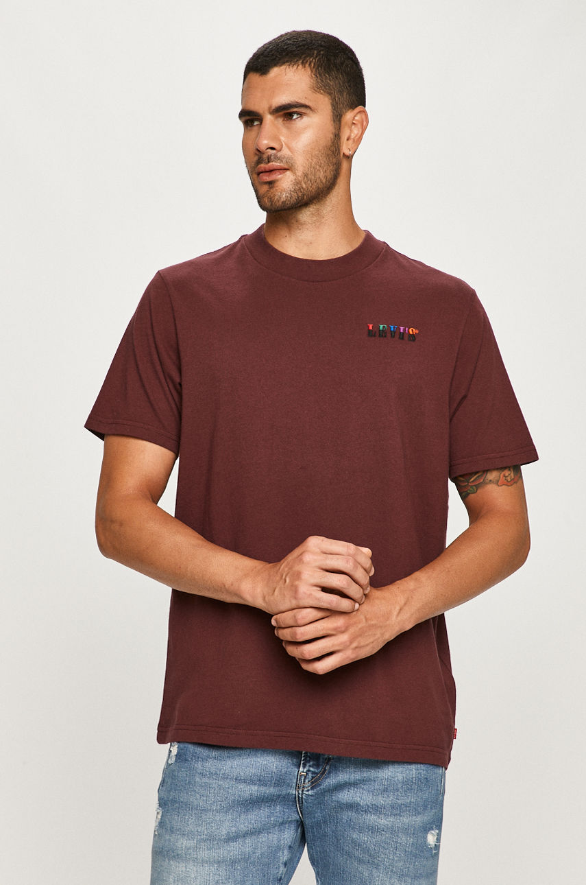 Levi's - T-shirt mahoniowy 86823.0003