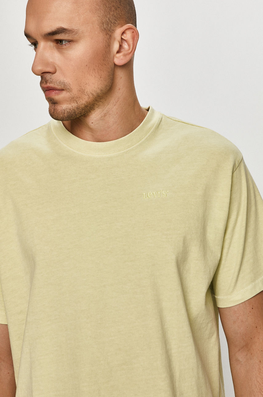 Levi's - T-shirt żółto - zielony 39856.0011