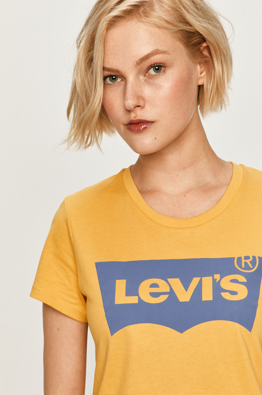Levi's - T-shirt żółty 17369.0983