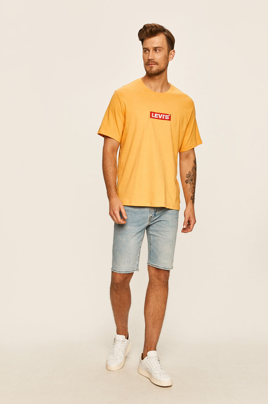 Levi's - T-shirt żółty 69978.0053