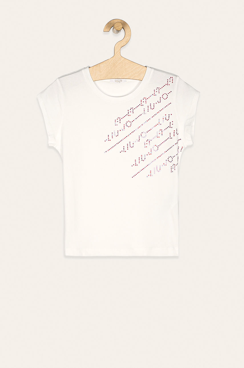 Liu Jo - T-shirt dziecięcy 128-170 cm biały DA0093.J5003