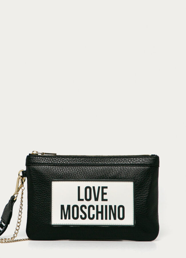 Love Moschino - Kopertówka skórzana czarny JC4301PP0BKQ0000