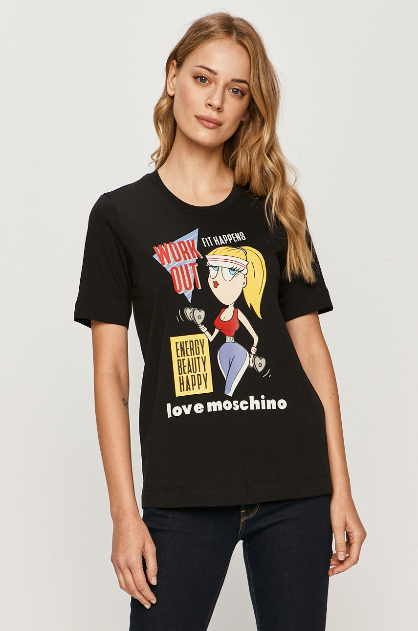 Love Moschino - T-shirt czarny W.4.F15.2M.M.3876